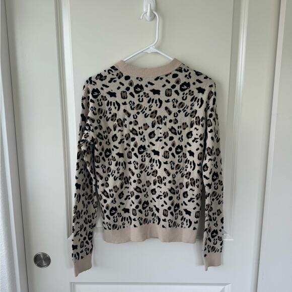 & Other Stories Wool Animal Print Crew Neck Sweater Small - Picture 3 of 5